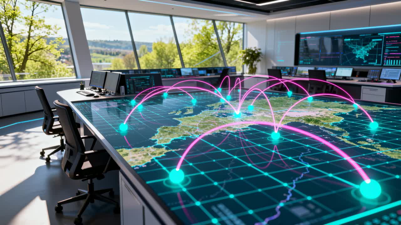 Initiating map table activating cyan nodes and drawing magenta arcs for analysis