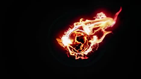 círculo de fuego abstracto