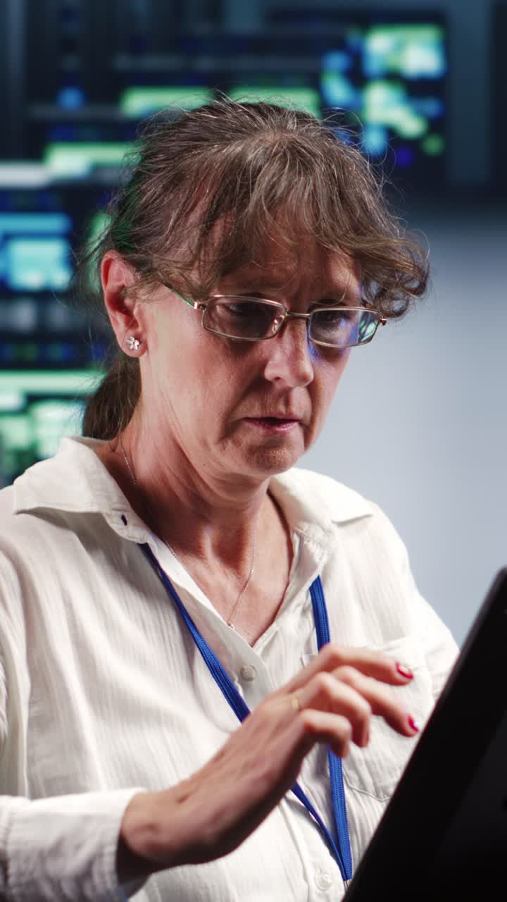 Vertical Manager with tablet fixing servers