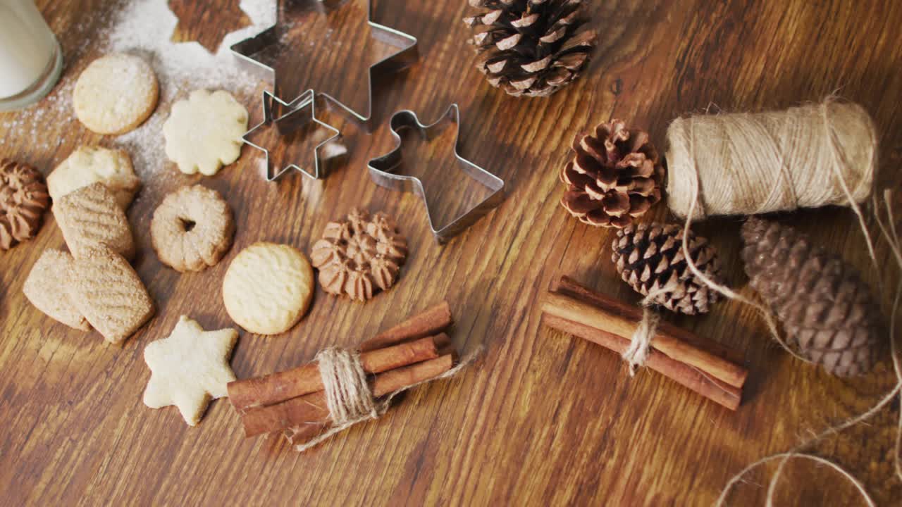 Neon overlay appearing, camera panning, zooming, flatlay revealing star cutter, cookies for signup