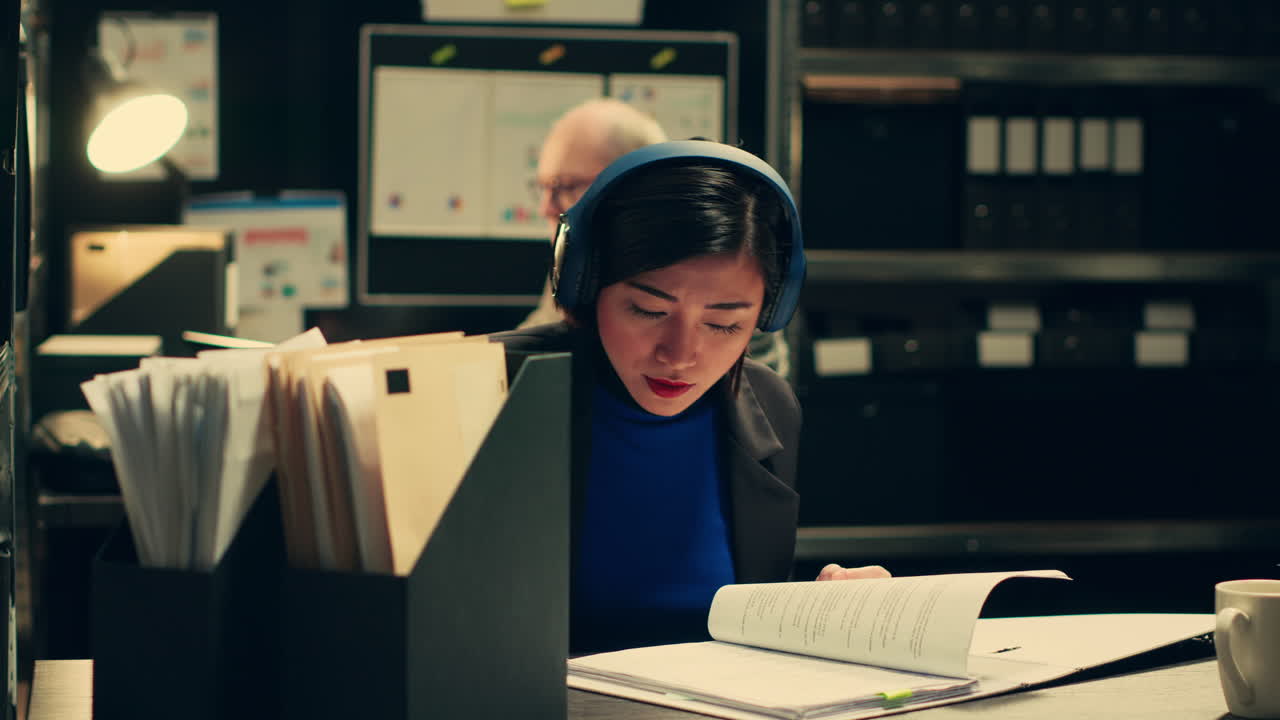 연방 수사관은 법의학적 증거에 대한 참조를 문서화합니다.