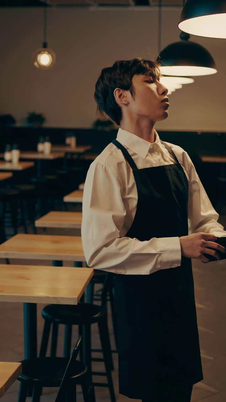 miembro del personal del restaurante