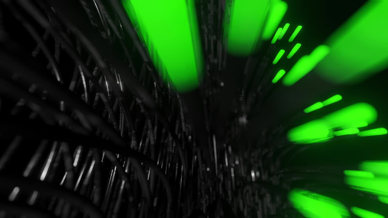 fibra óptica animación de la distribución de la señal de luz de un diodo.