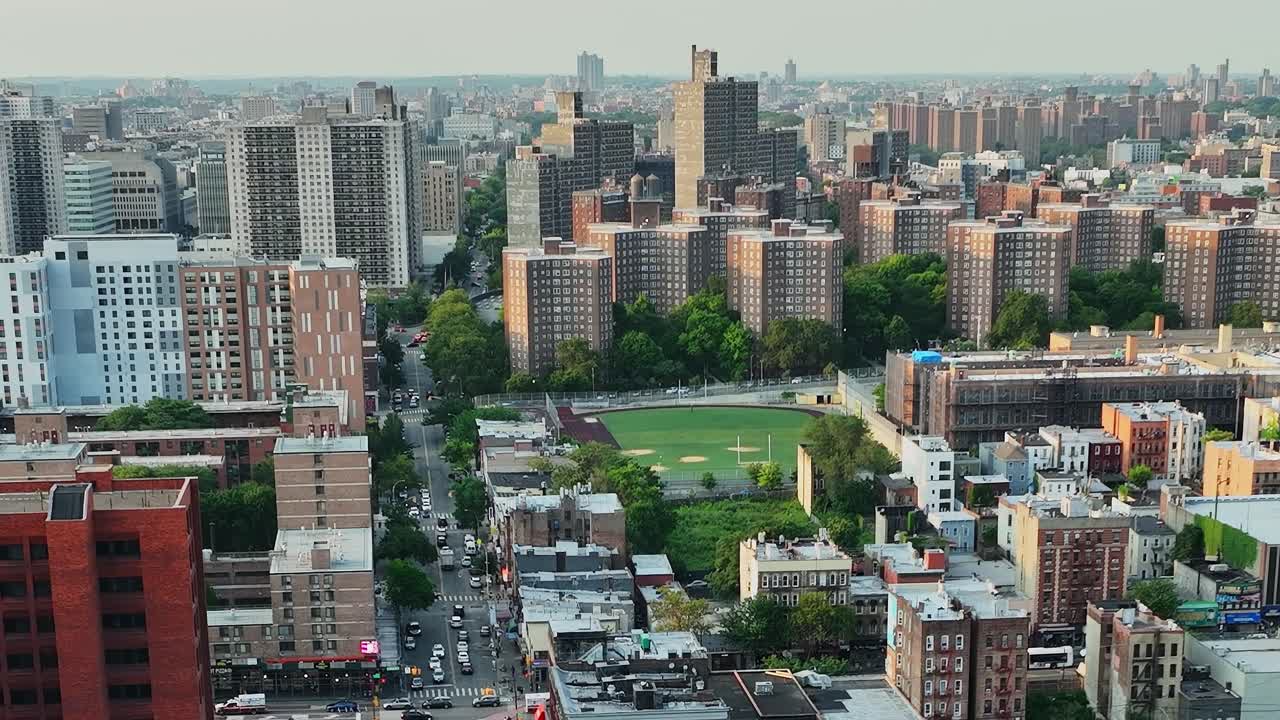 Stunning aerial view of New York City showcasing urban landscape