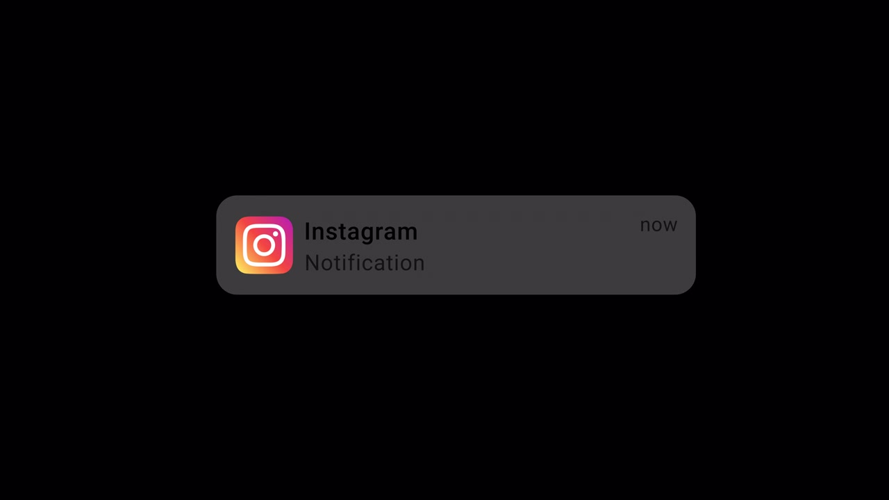 Animazione Notifica Instagram in Modalità Chiara