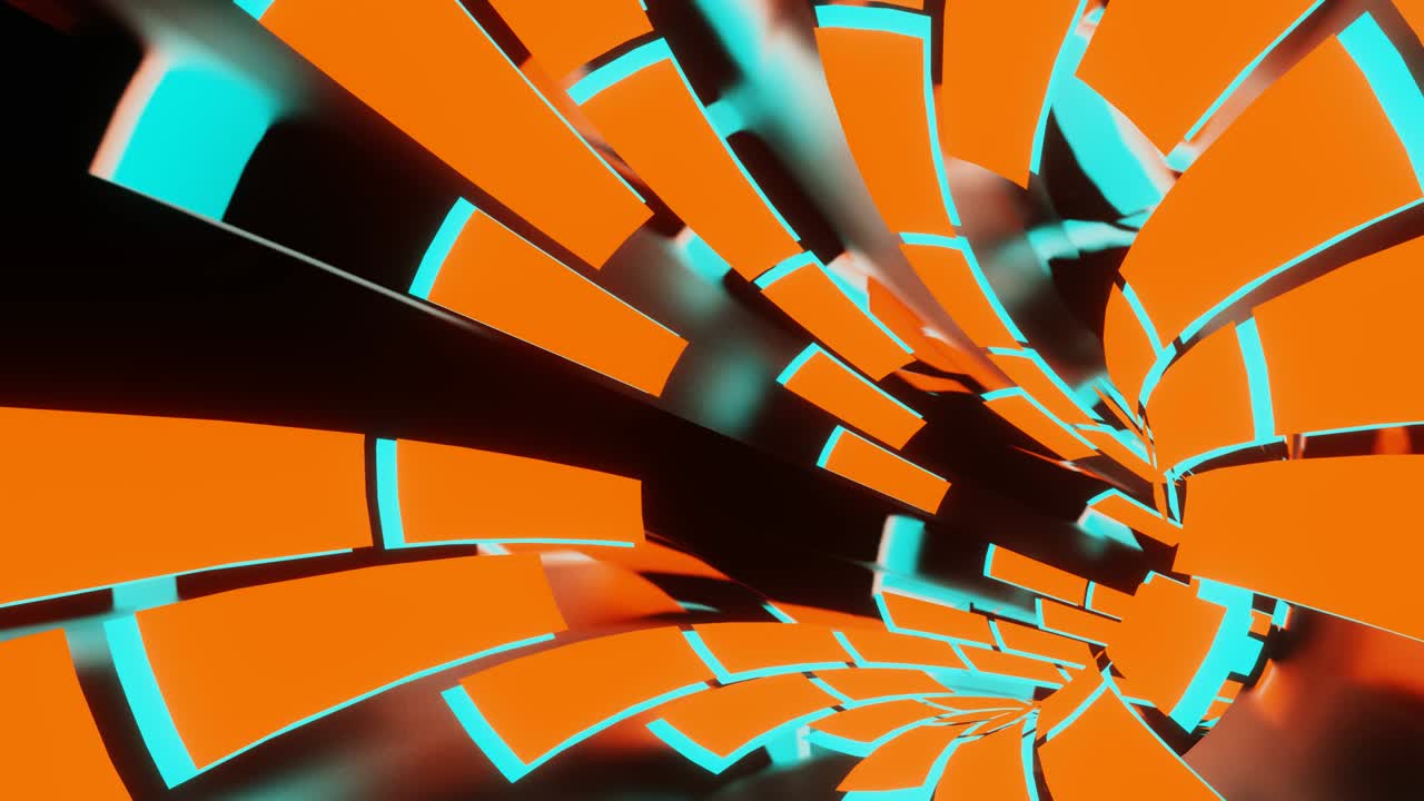 Hyper Orange Super Racing VJ Loop.
