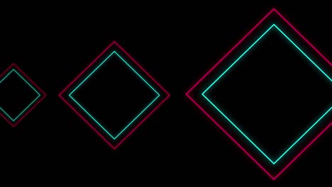 geometric shapes on black background