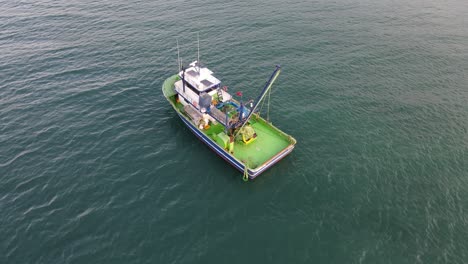 aerial boat on sea