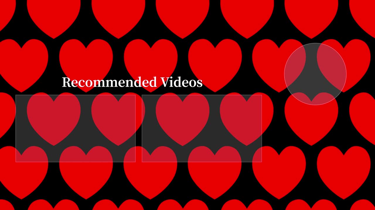 간단한 심장 움직임 엔드 카드 엔딩 스크린 모션 그래픽