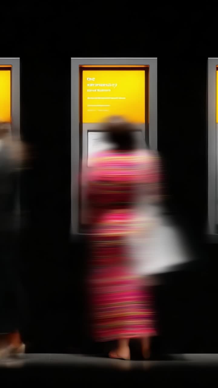 Indfang essensen af moderne interaktion med informative displays i en dynamisk opsætning med engagerede besøgende i bevægelse