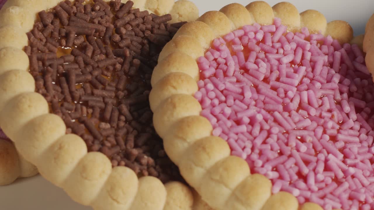 Jam Cookies with Chocolate Chips