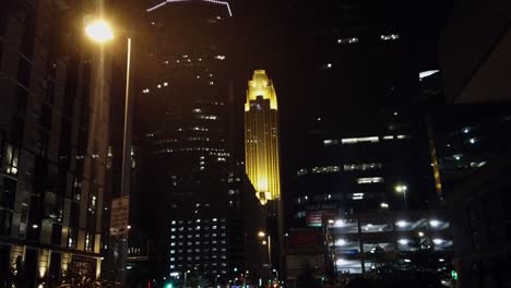downtown minneapolis at night, buildings, wells fargo building