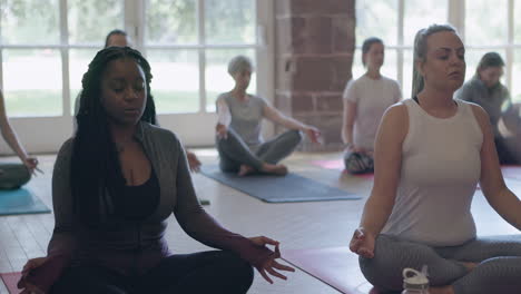 yoga class in session