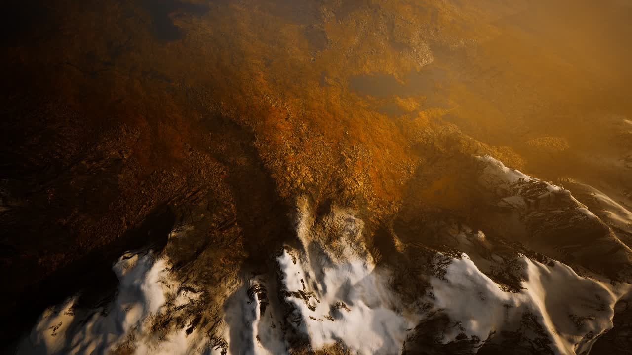 vuelo sobre los picos de las montañas en nepal