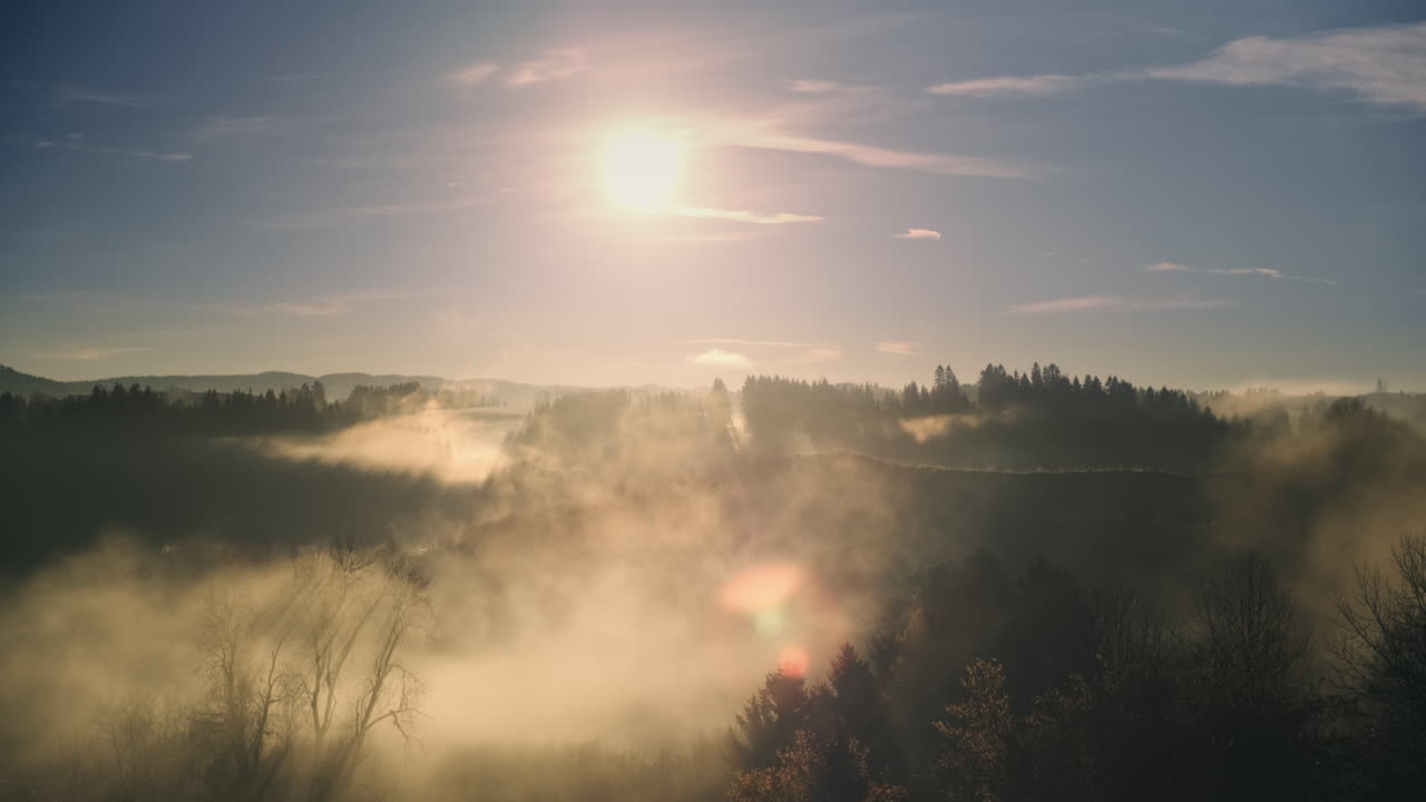 clima lluvioso en las montañas
