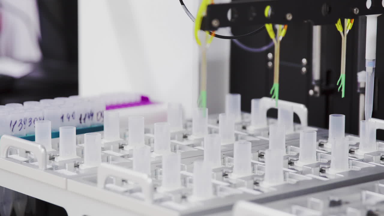 acercamiento de equipos médicos para la inseminación artificial de mujeres, preparación de material