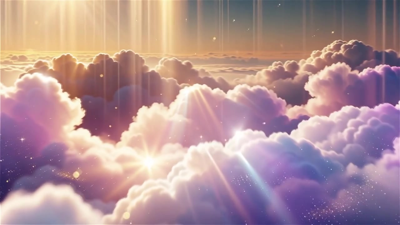 Christian Heavenly Light Worship Background