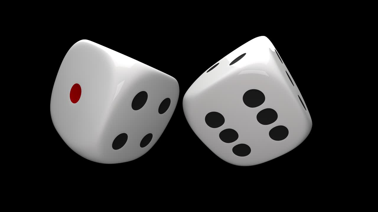 dados blancos de bucle