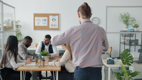 reunión de negocios en la oficina