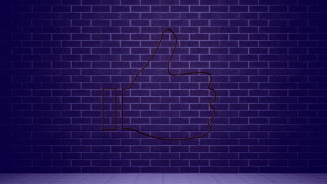 signo de neón con flecha en la pared de ladrillo 4k