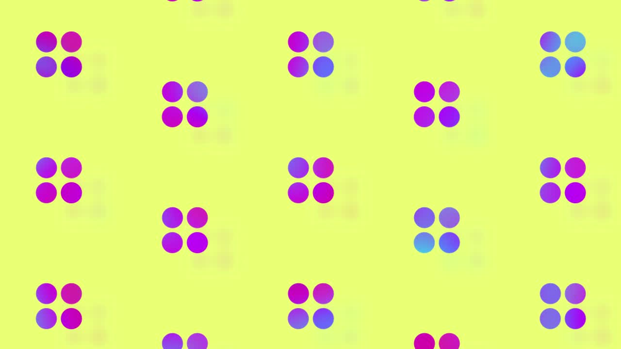 patrón de formas geométricas en vibrantes gradientes holográficos de colores de neón. retro, estilo de los años 80 y 90 de memphis. fondo abstracto vintage animado. diseño de arte pop sin costuras. movimiento de video 4k