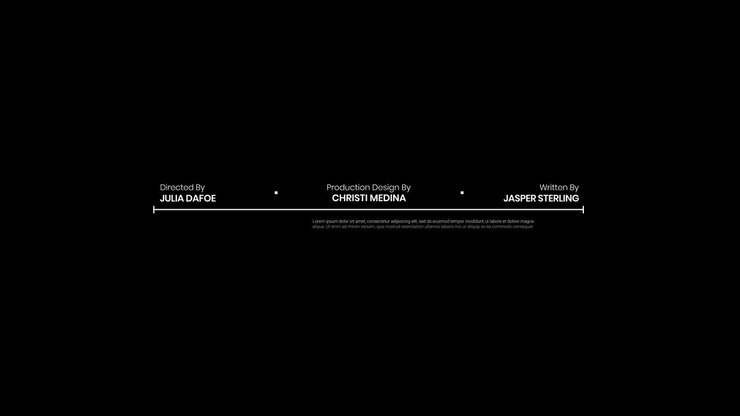 Film End Credits Pack 12