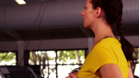 Fit-woman-running-on-the-treadmill