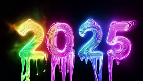 neon 2025 - rainbow digital art