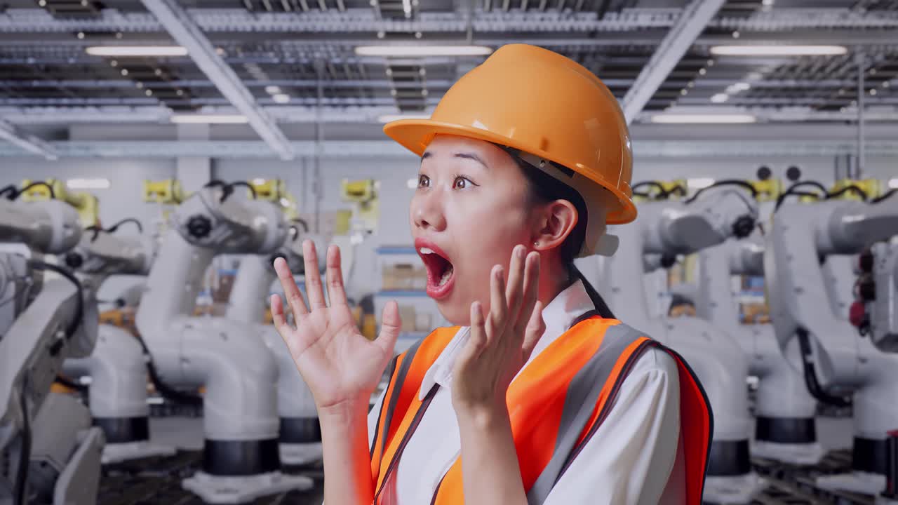 공장에서 로에 의해 놀라운 여성