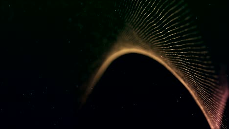 vídeo abstracto de la forma de fondo del túnel de partículas (bucle sin costuras)