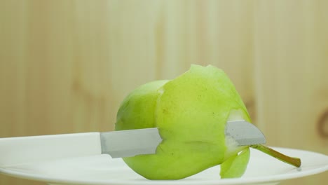 pear peeling stop motion