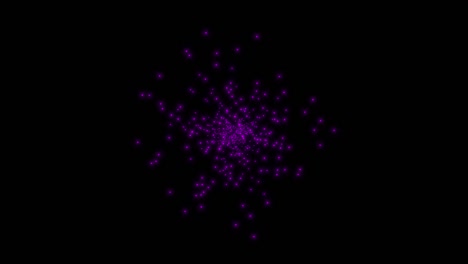 purple small particles and stars in galaxy