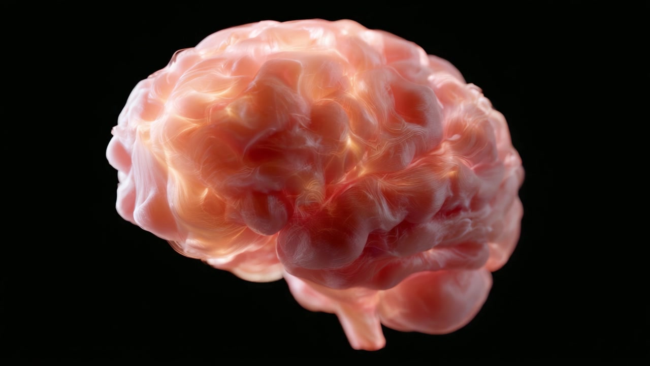 Udforskning af den menneskelige hjernes indviklede strukturer: En fantastisk visuel rejse gennem neural kompleksitet og biologisk skønhed.