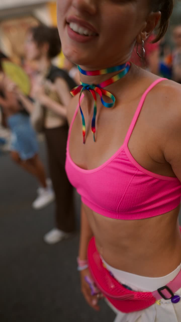 Partecipanti alla parata del Pride
