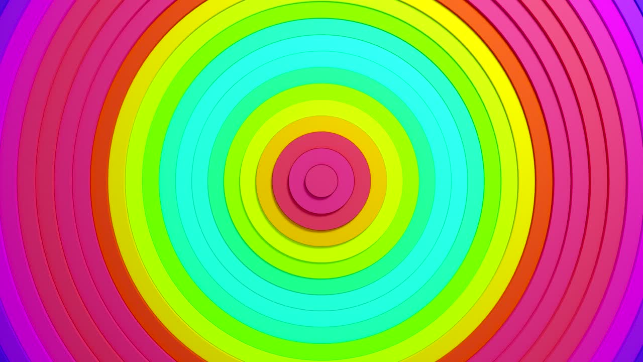 fondo de círculos concéntricos coloridos