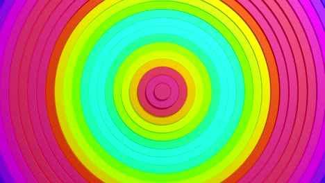 Colorful Concentric Circles Background