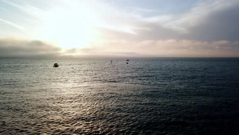 Boote-Bei-Sonnenuntergang,-Clearwater-Florida,-Clearwater-Beach-Florida