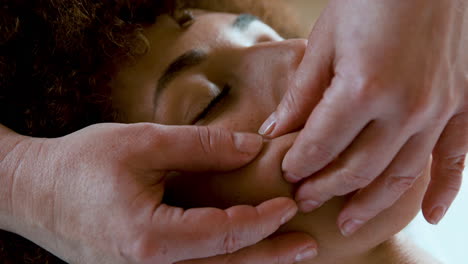 woman getting a massage