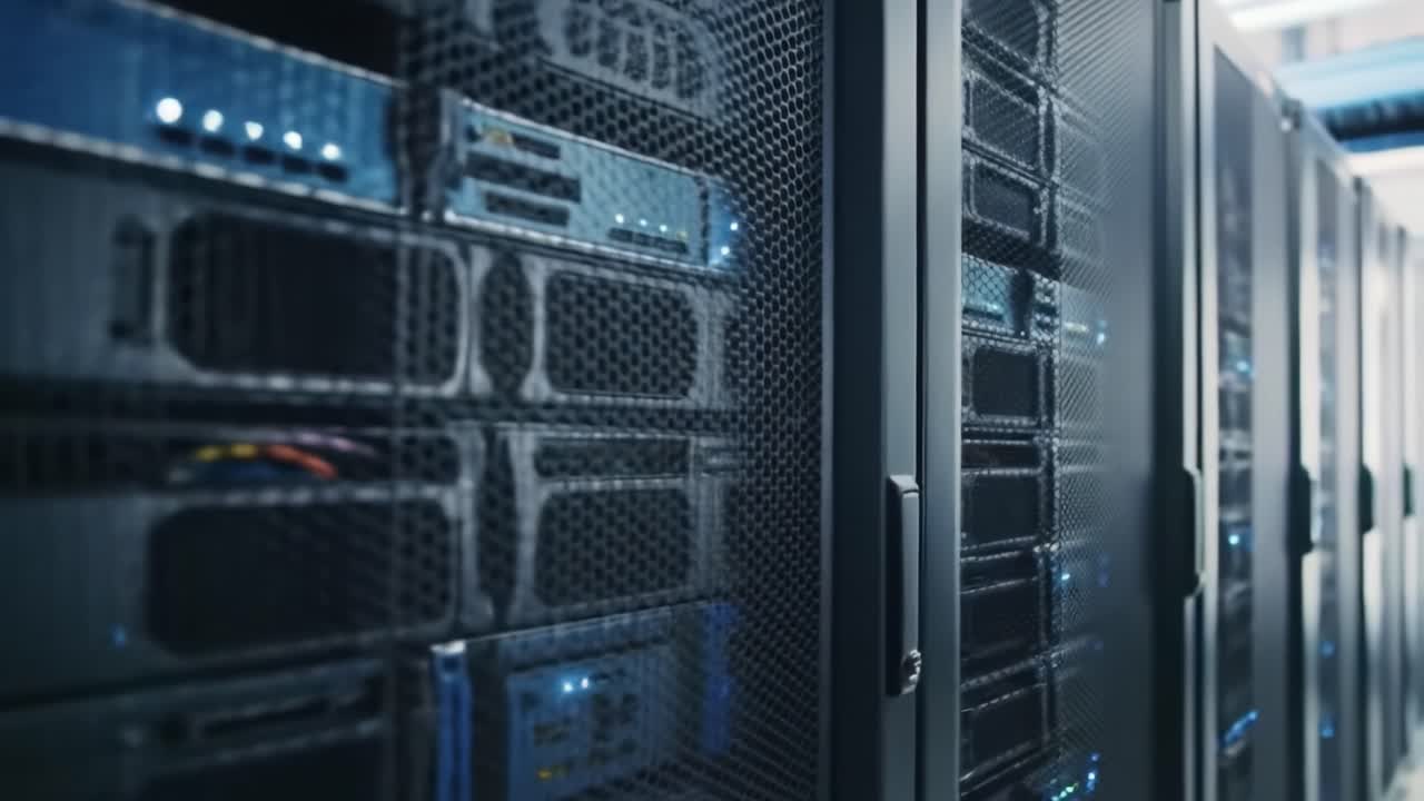 interior de la sala del servidor