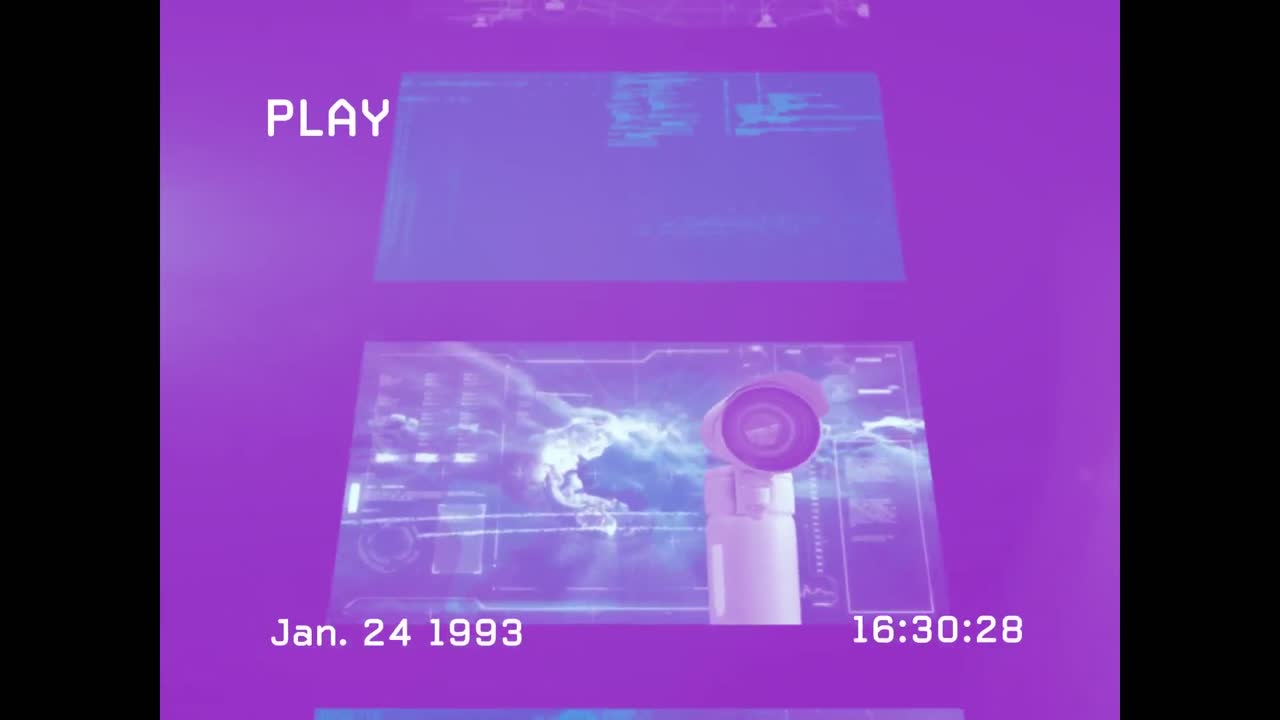 노이즈와 함께 스크린을 통해 연결 네트워크의 애니메이션