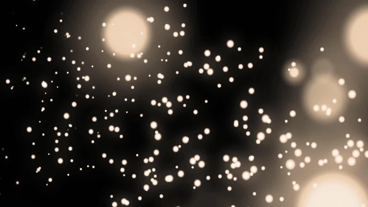 Animation of light spots on black background