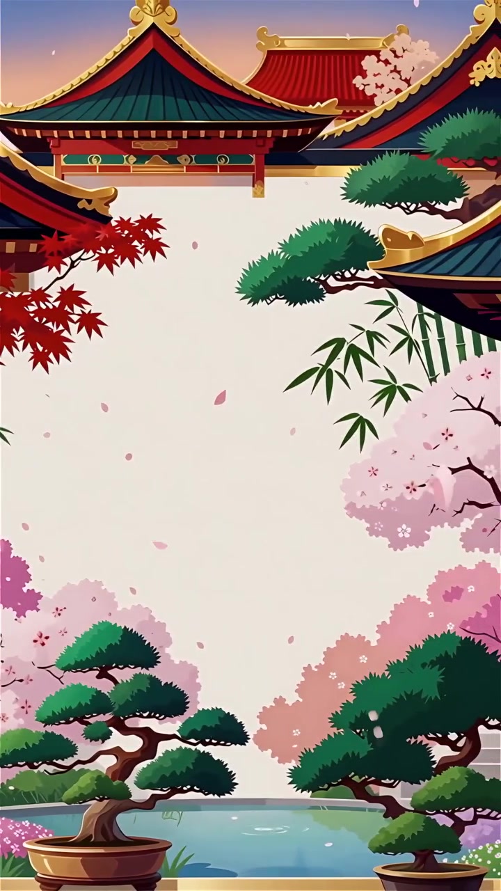 Sfondo Animato Cultura Giapponese 4K