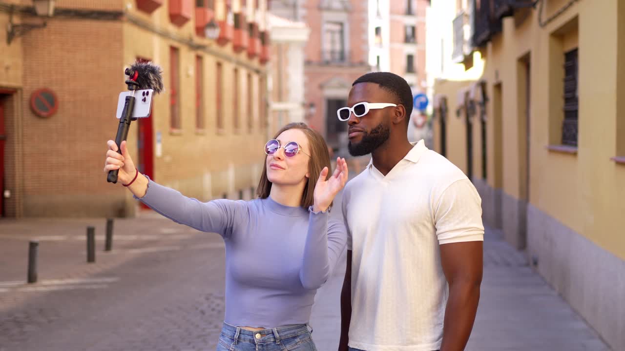 Couple Vlogging in an Urban Environment