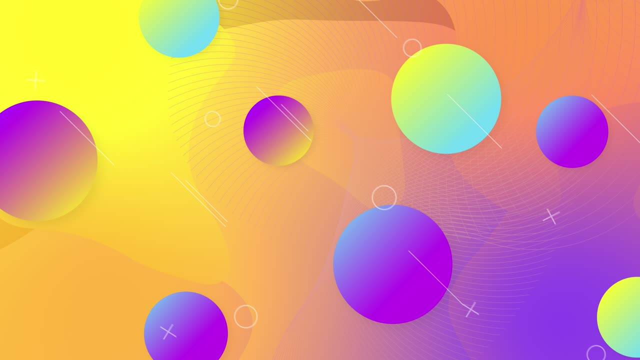 색의 배경에는 풍선이 그라디언트 위에 있습니다.