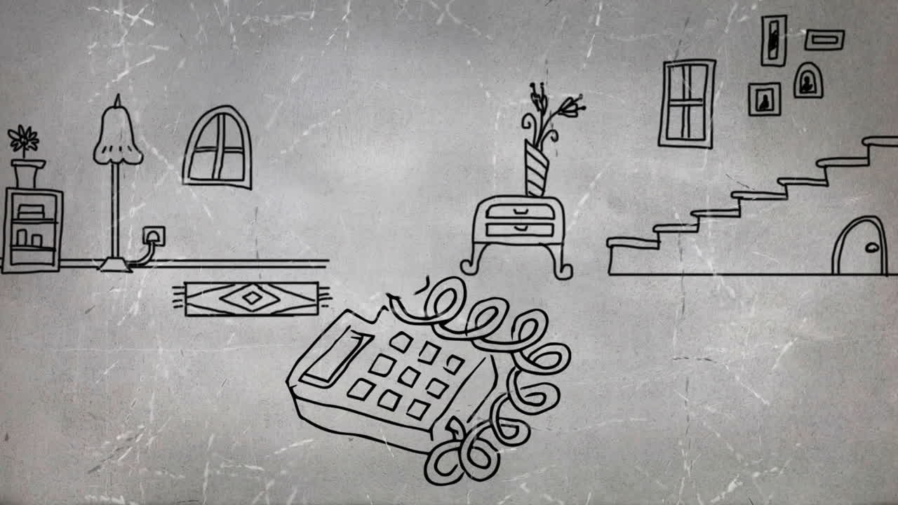 유선 전화기 의 디지털 스케치