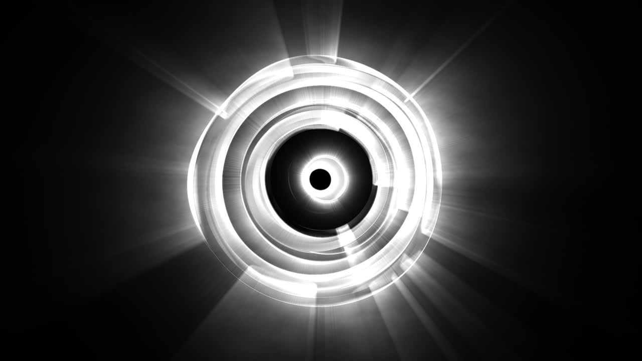 patrón circular abstracto en blanco y negro