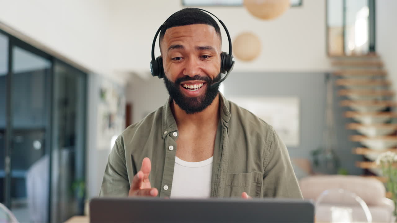 Man Having a Video Call