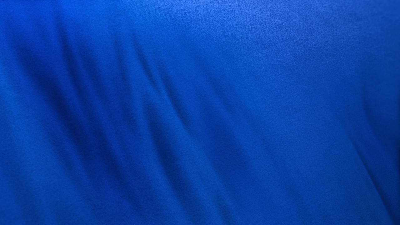 Unicolor Blue Flag Cloth Loop Background in Full Frame with Selective Focus.