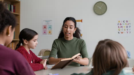 classroom reading lesson