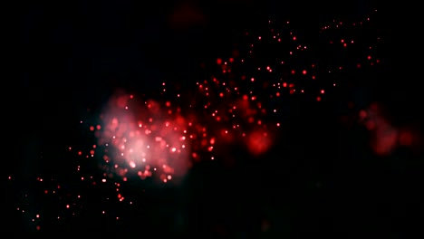 animación de fondo de partículas abstractas de 4k